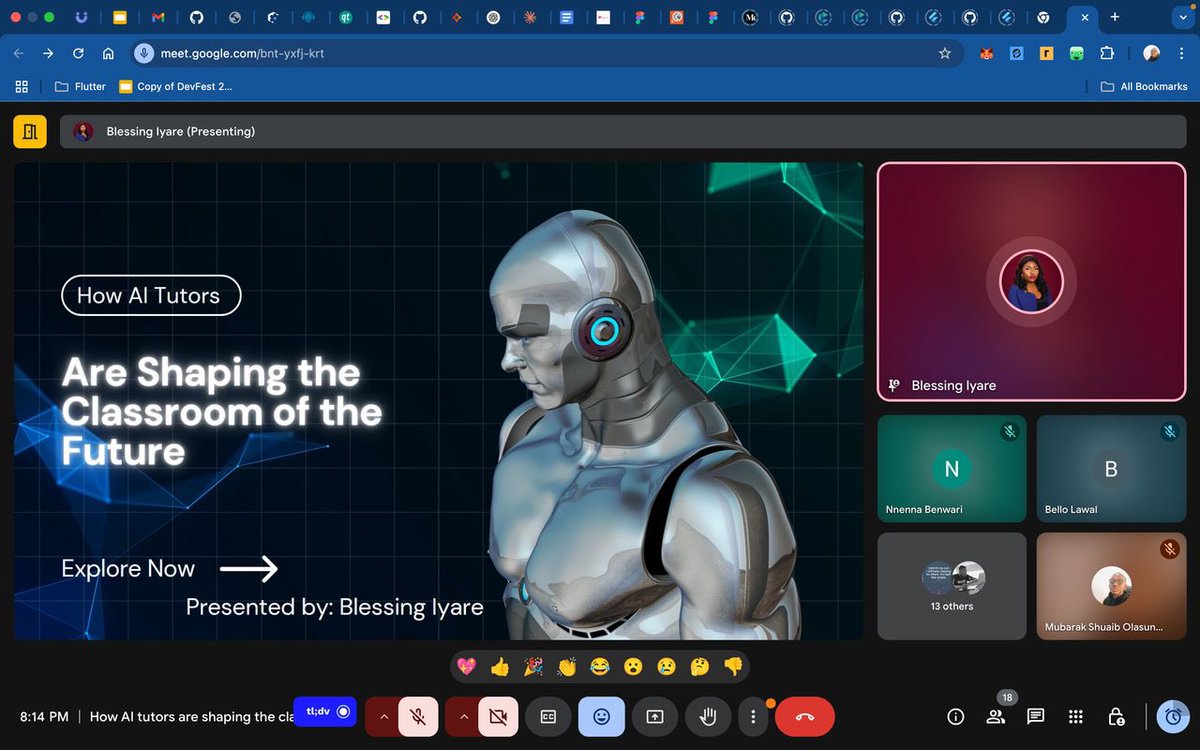 Blessing__Iyare's tweet image. Last Thursday, I had a great time speaking on "How AI Tutors Are Shaping the Classroom of the Future"โthanks to @GDGGwags for the invite!
We explored questions like:
Should students be exposed to AI despite ethical concerns?
