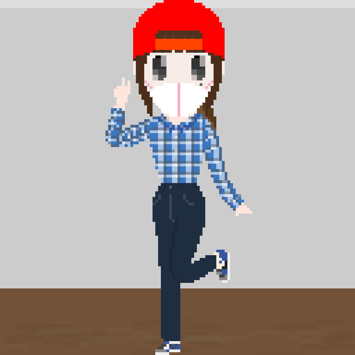 Tohtoyseason2's tweet photo. お久しぶりの #毎月3日はろりめるさんの日 

今月のろりめるさん(@rorimel_s2)のリクエストは

「#リアルアキバボーイズ 風でお願いします！」

ってことですのでこんな風に仕上げてみたおぅん！

#365日ろりめるドット絵S3 #539
 #ドット絵 #pixelart #RAB https://t.co/upHweEW1WE