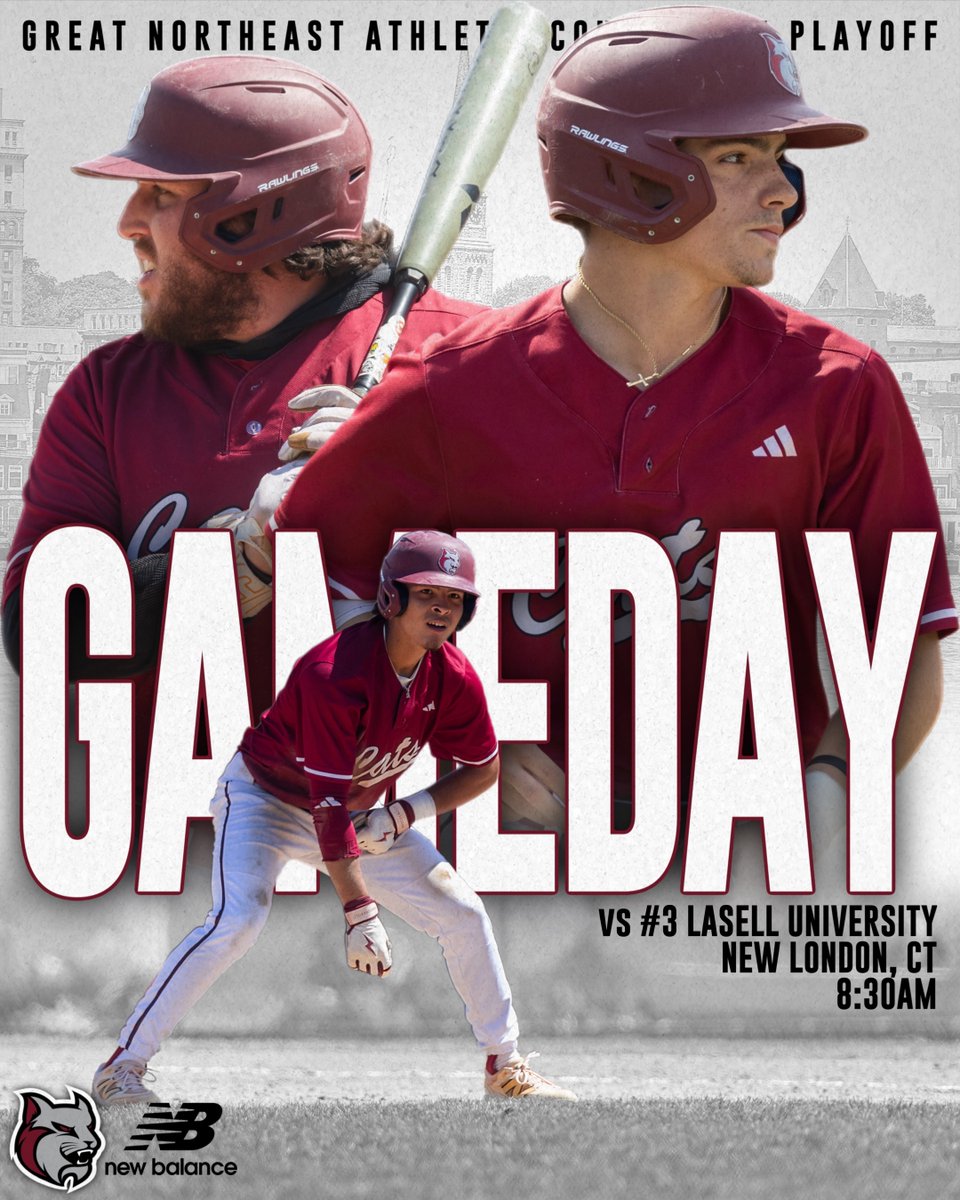 ⚾️GAMEDAY⚾️

Baseball is back in action as they face the #3 seeded Lasell University Lasers for game two of the Great Northeast Athletic Conference Playoffs! Opening pitch is set for 8:30am on the campus of Mitchell College in New London, CT!

Watch live:
ow.ly/UX3650VMsFf