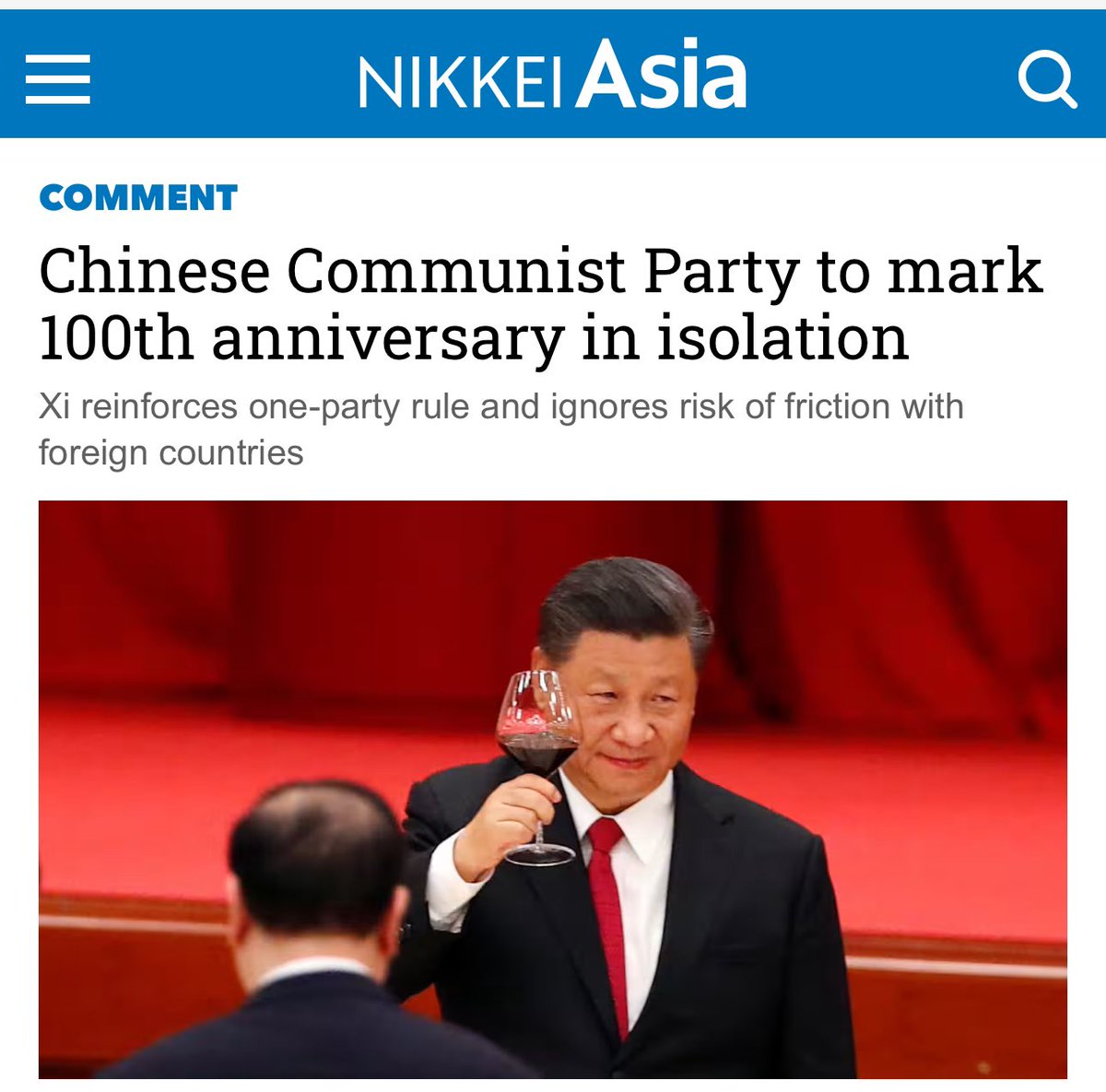 Flashback to January 2021…

“the strategy envisions a future global economy in which China does not rely on the world but the world cannot stand without China.”

🇨🇳 Xi: "We should increase the dependence of international supply chains on China and establish powerful retaliatory