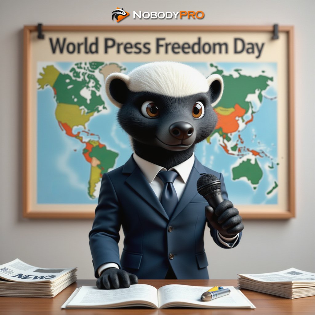 Nobodypro_AI's tweet photo. 🎉 World Press Freedom Day, a salute to all those who speak up for freedom!NobodyPro joins with everyone who champions press freedom to celebrate the immense power of free speech. Let’s support press freedom and protect our future together! 💬
#AI #NobodyPRO #ShortDrama https://t.co/l85C6aTPI1