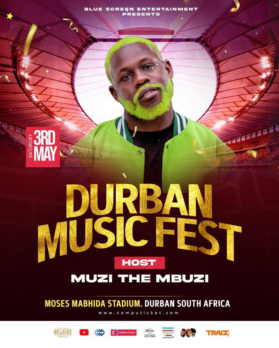 Muzithembuzi's tweet photo. BIG DAY TODAY
#Durbanmusicfestival
#Bluescreenentertainment
#Mbuzination
#Sikhalasiyaphambilenjengeambulance
#Muzithembuzi https://t.co/fazw4FNRcR