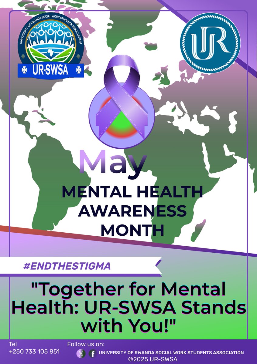 UR_SWSA's tweet photo. May is #MentalHealthAwarenessMonth Join UR-SWSA in breaking the silence and ending the stigma. Together, we stand for mental health. #ENDTHESTIGMA #URSWSA #MentalHealthMatters https://t.co/Nqc7VPbqDD