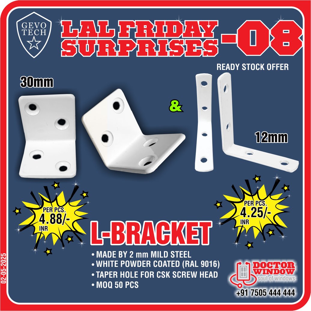 DOCTORWINDOW_IN's tweet image. GEVO TECH NEPTUNE DOOR ADJUSTABLE ROLLER
GEVO TECH L BRACKET
GEVO TECH NATURAL SS MESH - 3, 4 &amp;amp; 5 FEET 
GEVO TECH FUSION U- PACKER (1, 3 &amp;amp; 5mm THICKNESS)

#adjustableroller #lbracket #mosquitomesh #fusionupacker #doctorwindow #soulofwindow #newoffer #door #hardware #window