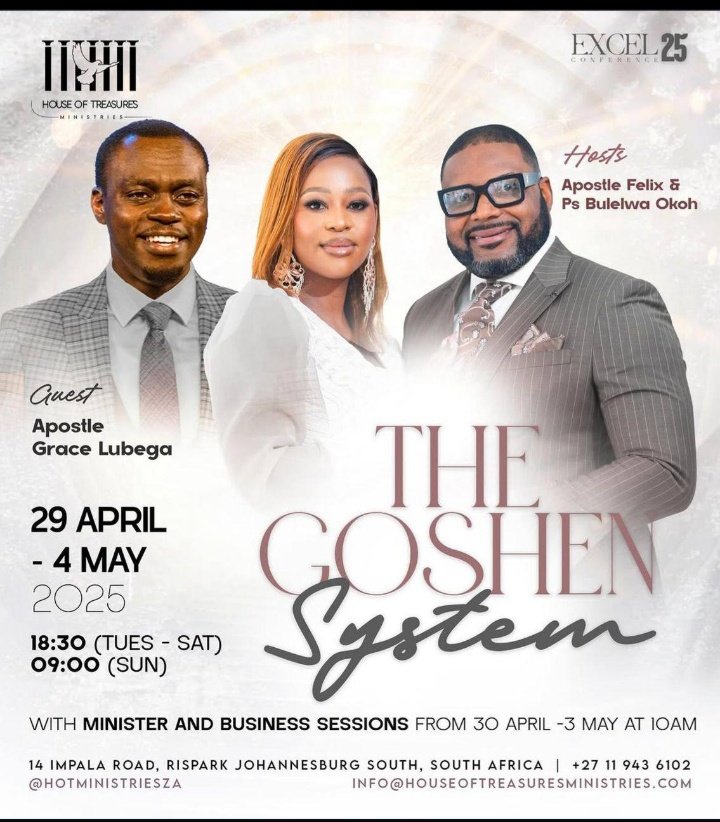 Ladypeacebless's tweet image. Today 
#Excel2025 
#ApostleGraceInSouthAfrica