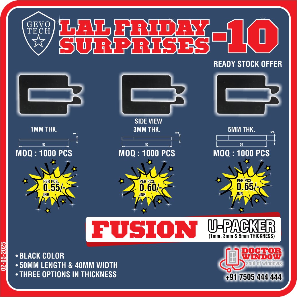 DOCTORWINDOW_IN's tweet image. GEVO TECH NEPTUNE DOOR ADJUSTABLE ROLLER
GEVO TECH L BRACKET
GEVO TECH NATURAL SS MESH - 3, 4 &amp;amp; 5 FEET 
GEVO TECH FUSION U- PACKER (1, 3 &amp;amp; 5mm THICKNESS)

#adjustableroller #lbracket #mosquitomesh #fusionupacker #doctorwindow #soulofwindow #newoffer #door #hardware #window