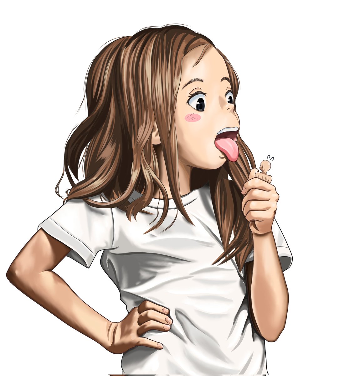 いただきます！
 #サイズフェチ 
 #女の子
