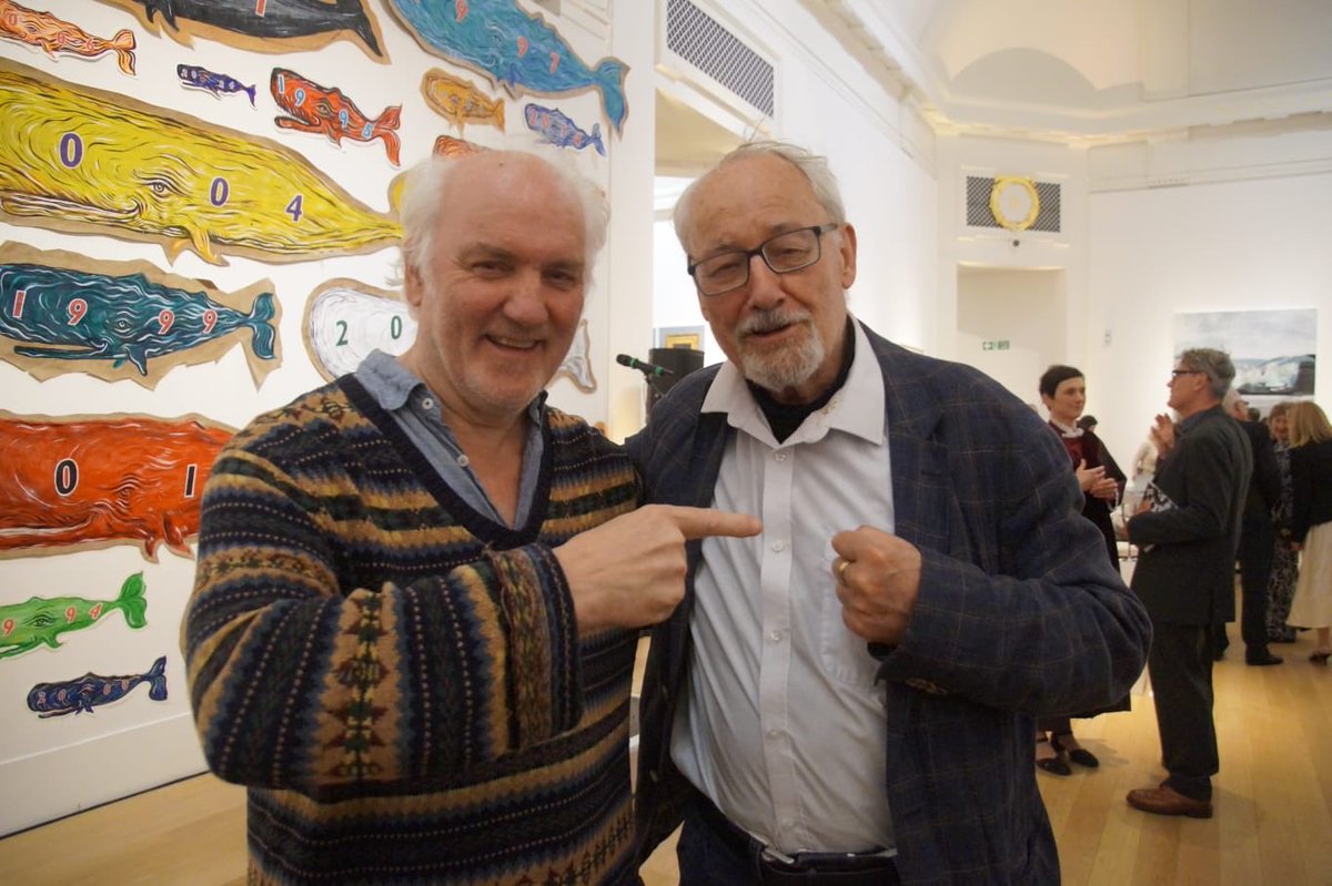 Great to meet up with legendary filmmaker Murray Gregor at last night’s opening of the Royal Scottish Academy’s 2025 Exhibition in Edinburgh. Sin sean fighting fit!
