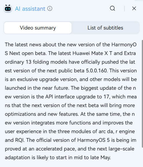 LivingInHarmony's tweet photo. Warm up in advance! The new version 5.0.0.160 of the HarmonyOS Next public beta will be pushed soon (as soon as next week)
Ark Engine improvements and API 17 upgrade for other supported models joining Pura X ahead of stable in final week of May to early June.
#API17 #HarmonyOS5 https://t.co/ZrYKhRCPe9