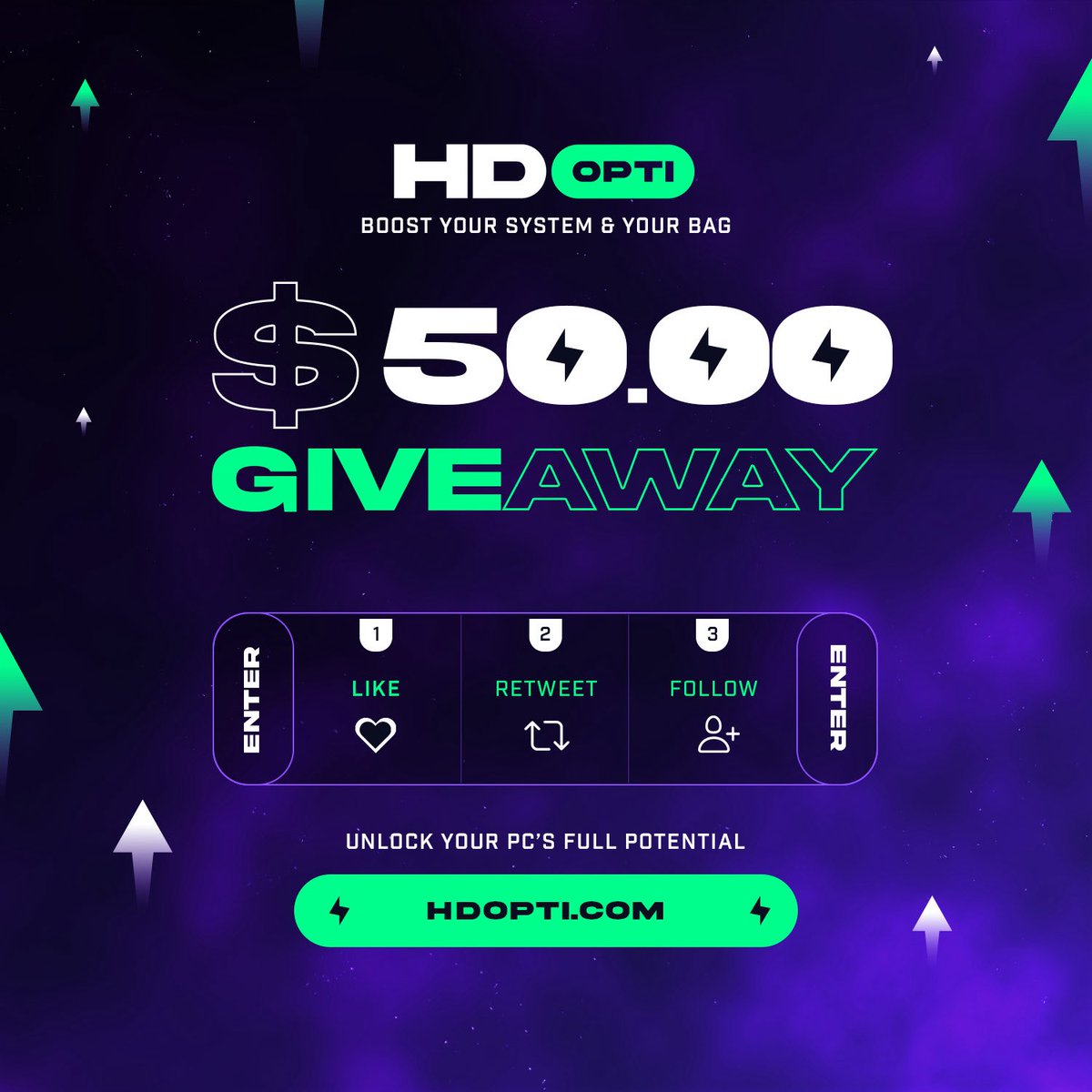 $50 Cash Giveaway, Picking 2 winners tomorrow on Sunday night $25 each. All you have to do is retweet and follow me and <a href="/HDOPTI/">HD OPTI</a> 

Winners can choose CMG cash or paypal