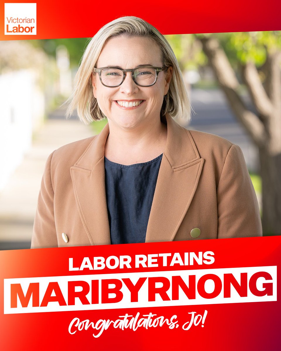 VictorianLabor's tweet photo. Labor wins Maribyrnong. https://t.co/hOFLXT0U9c
