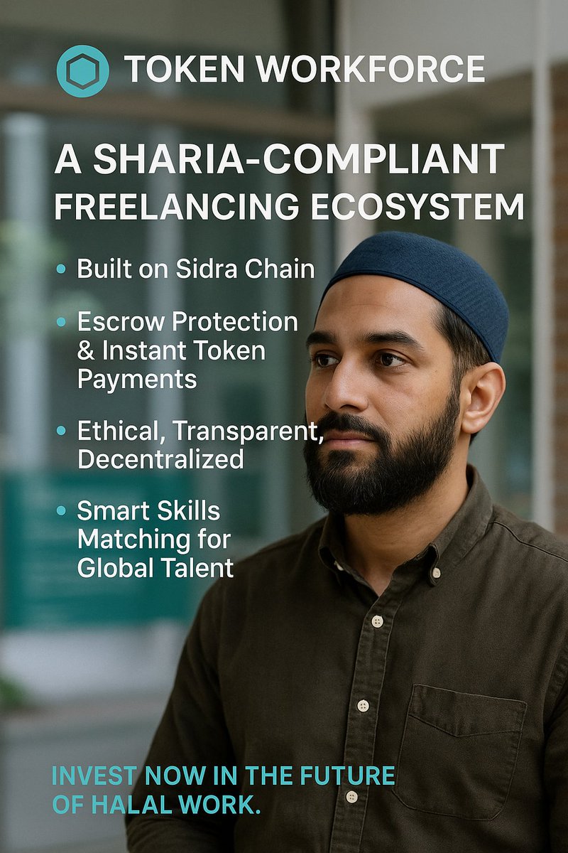 lynor_27's tweet photo. the Future of Ethical Freelancing.Introducing Token Workforce a decentralized platform on Sidra Chain,aligning freelance work with Sharia compliant,transparent blockchain tech
https://t.co/xLFC9F066D
#Web3 #HalalTech #BlockchainForGood #CryptoInvesting #TokenWorkforce https://t.co/QT5roPRKlq