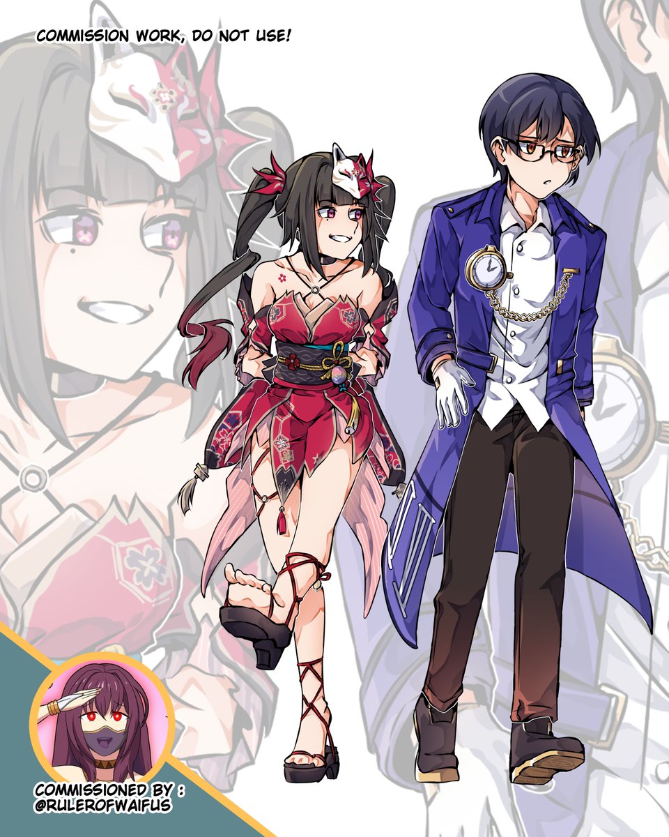 andrafuee's tweet image. another hsr commission done for @RulerOfWaifus!, thank you for the order 🙏