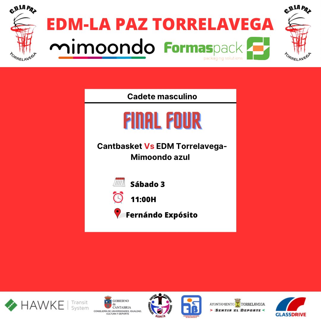 🏀| Estos son los partidos que disputamos esta semana.

¡¡Mucha suerte a todos!!💪🏀❤️🤩

#BaloncestoTorrelavega
#SomosLaPaz