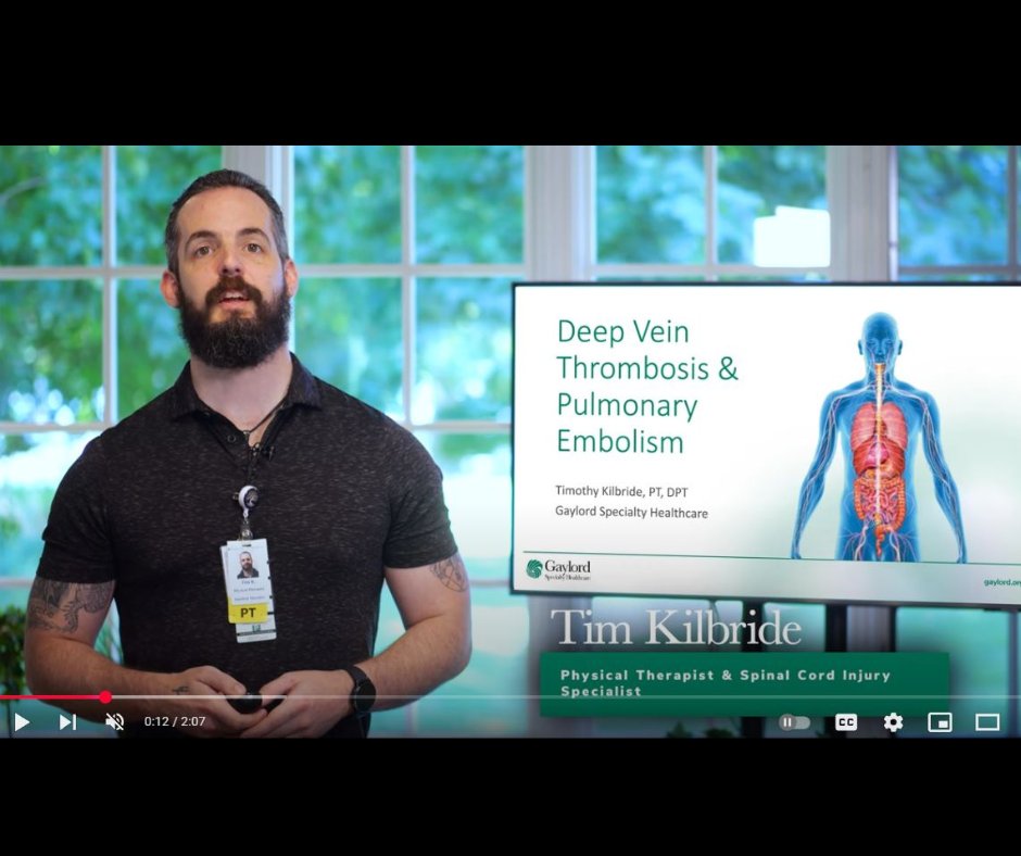 SPINALpedia's tweet image. Important SCI health info on blood clot awareness:

"Spinal Cord Injury Education Series - Deep Vein Thrombosis (DVT) and Pulmonary Embolism (PE)"

spinalpedia.com/community/vide…

#spinalcordinjury #deepveinthrombosis #bloodclots