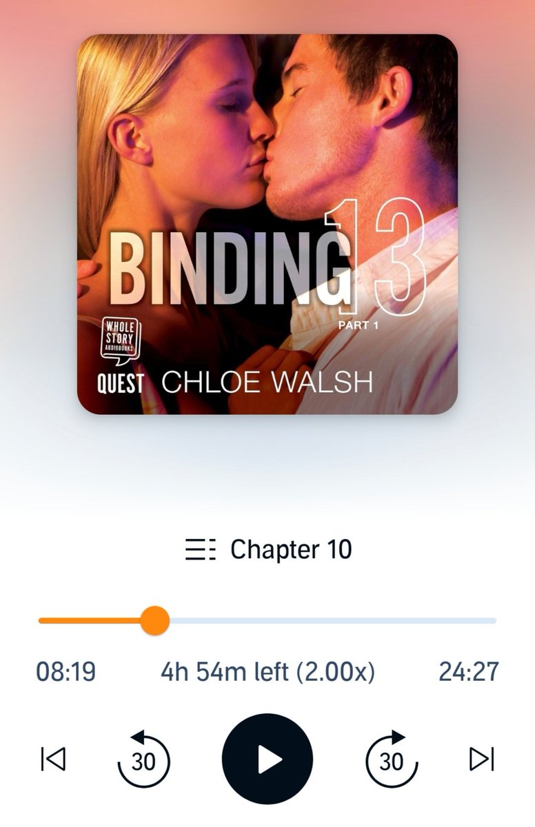 Listening to Binding 13 by Chloe Walsh and so far I am not sure if it's the same book as everyone is reading 🧐👀 I don't get the hype yet... So far its dragging and things are repeated over and over again 😩 and why a romance book needs to be that long 😔
#currentlyreading