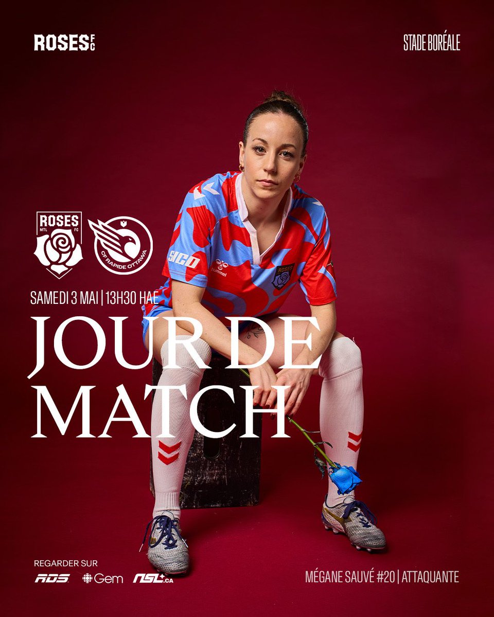 rosesmtlfc's tweet photo. JOUR DE MATCH. À LA MAISONNNNN.📍🌹 

Avec @villedelavalqc 
-
GAME DAY. AT HOMEEEEEE.📍🌹 

With @villedelavalqc 

#RosesFC #AllezLesRoses #GoRoses https://t.co/9JMHlqT2II