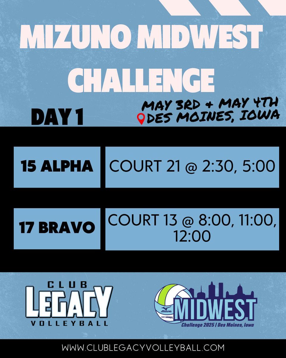 Wishing the best of luck to 17 Bravo and 15 Alpha as they compete in the Mizuno Midwest Challenge!