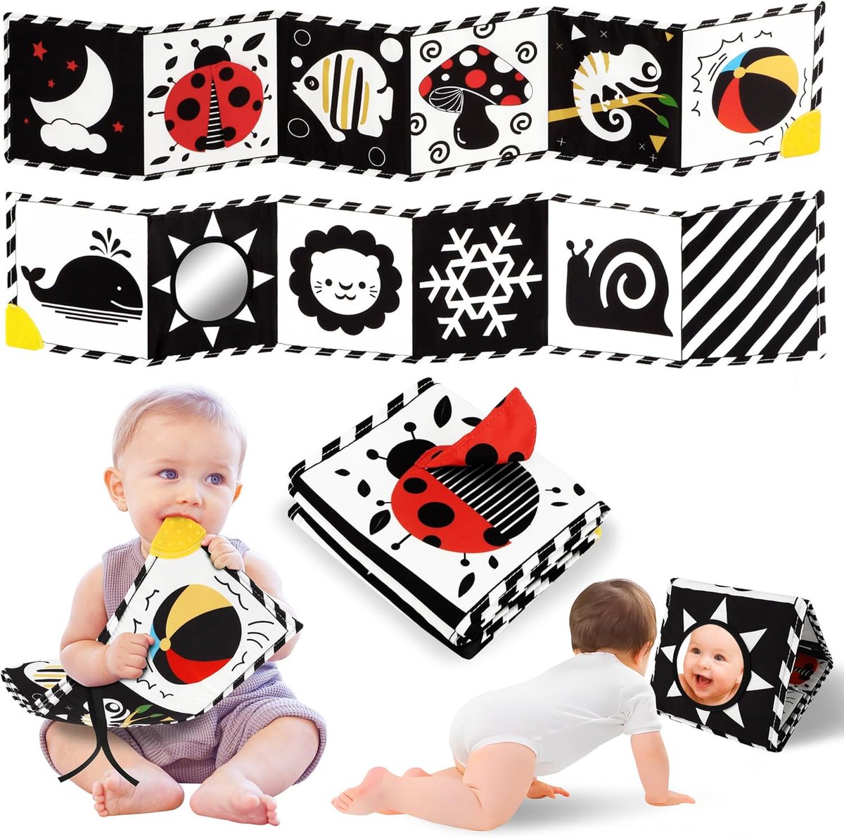 DealsHubz's tweet image. High Contrast Baby Book with Teether, Black and White Baby Book 

sovrn.co/157vdh7

#Contrast #Book #Teether