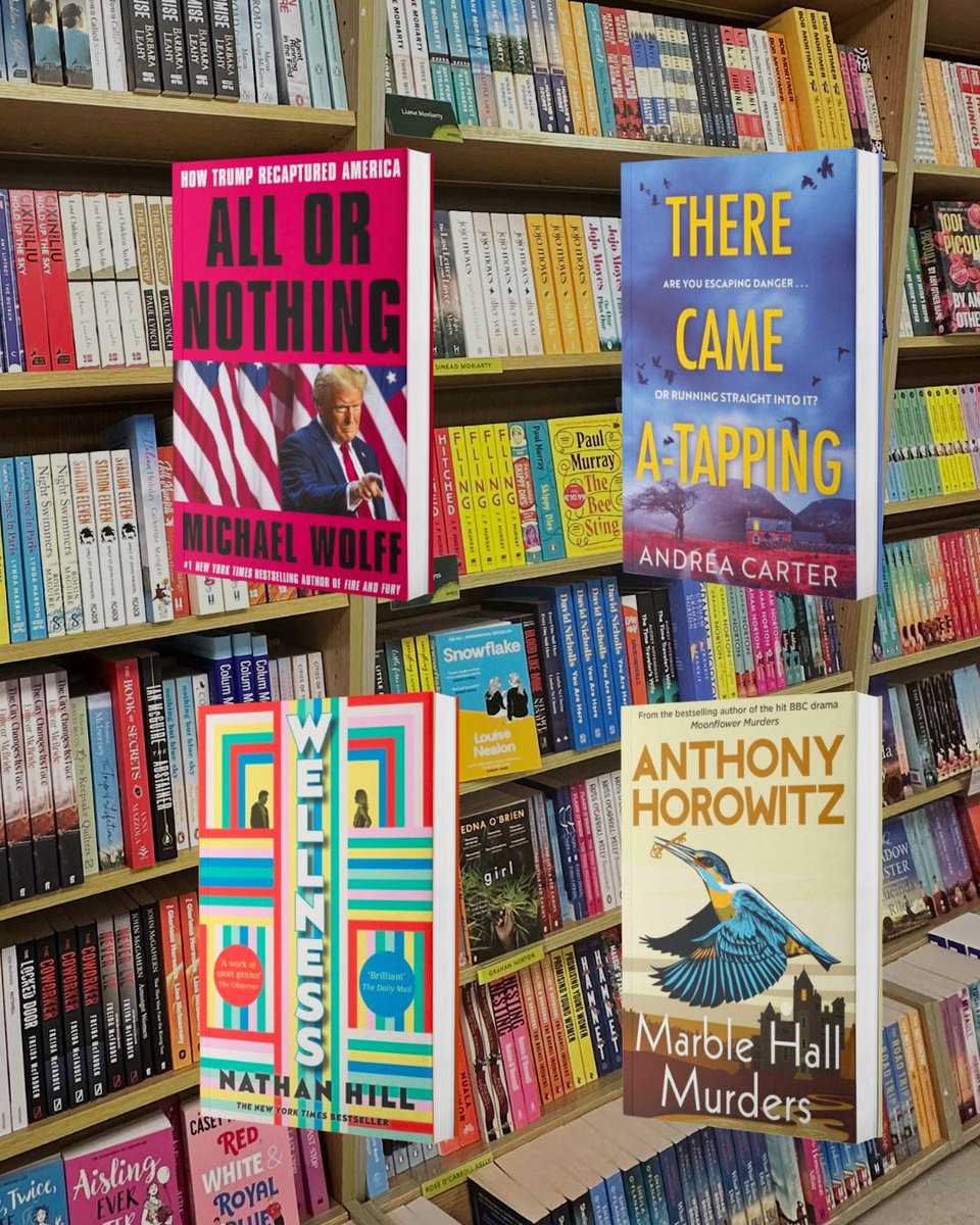 Catch up on April’s Ryan Recommends picks! 📚✨

🔹 All or Nothing – Michael Wolff
🔹 Wellness – Nathan Hill
🔹 There Came A-Tapping – Andrea Carter
🔹 The Marble Hall Murders – Anthony Horowitz

Which one’s going on your TBR? 👀
#RyanRecommends #AprilReads #BookPicks