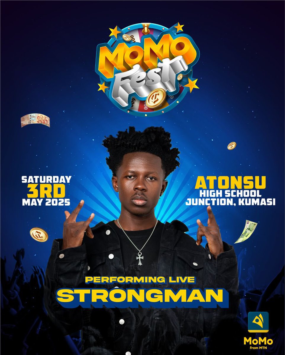 Let’s jam at the MoMoFest concert happening @Atonsu High School. Download the MoMo App and let’s have fun. 

#MoMoFest #MyMoMoApp
@momofrommtngh
@mtnghana