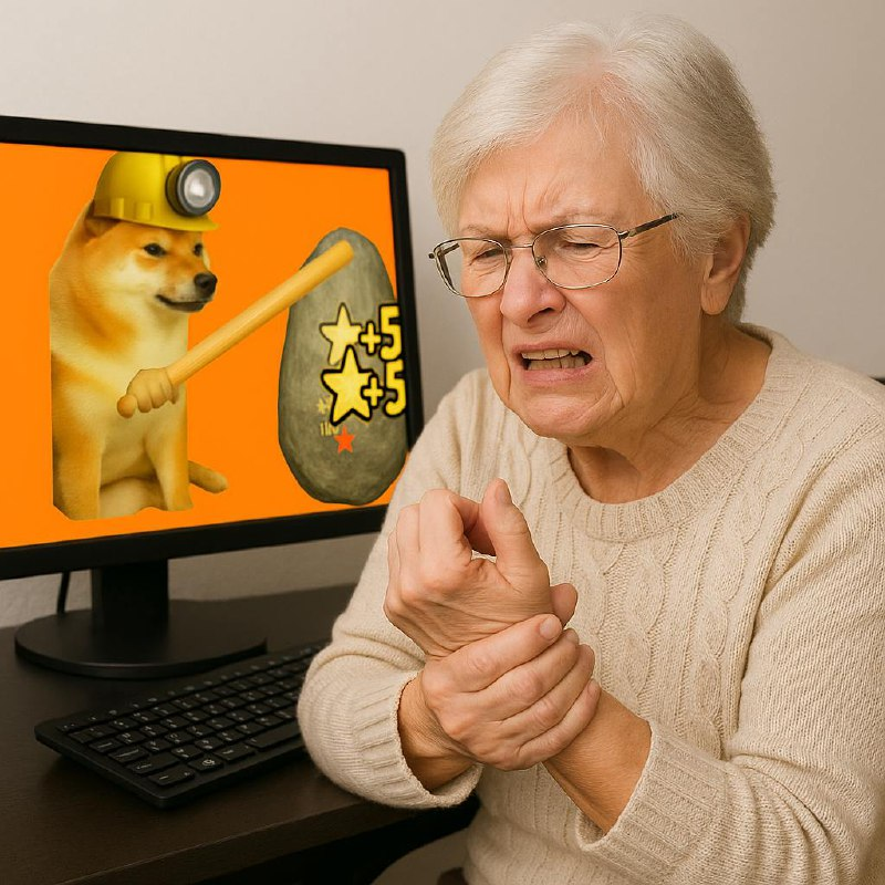 Remember to get your 10.000 clicks in everyday.

You can send your carpal tunnel medical bills to clickingisalifestyle.sol