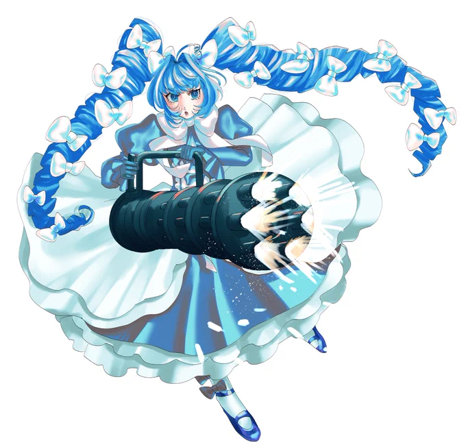 普通にガトリングの手抜いたのにレイヤー間違えてて萎え こっちが正しい ついでに潰れた絵も見て