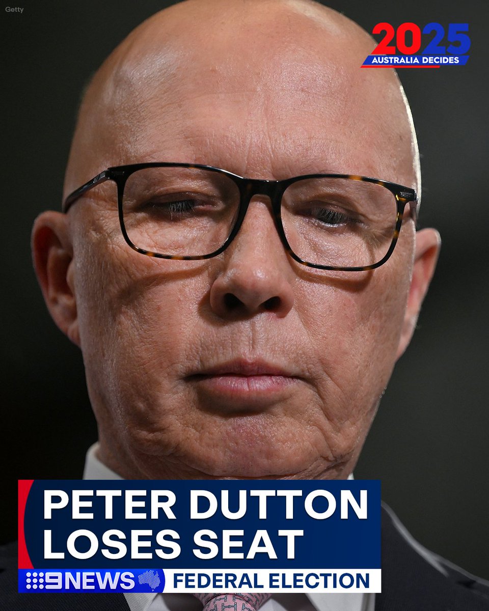 #BREAKING: Peter Dutton has lost his seat of Dickson to Labor's Ali France, Nine projects.

Dutton had held the seat, which has long been seen as one of the country's most marginal, since 2001. #9News

READ MORE: nine.social/WSv