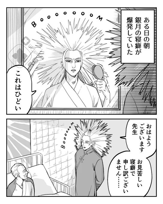寝癖爆発銀月さま 