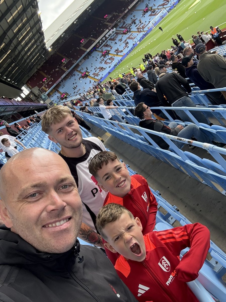 Villa away with the boys
Special one for Freddie- stadium no.40/92 many of them visited several times. Villa has always eluded him though. Premier league finally completed for him. Not bad for a 10 year old