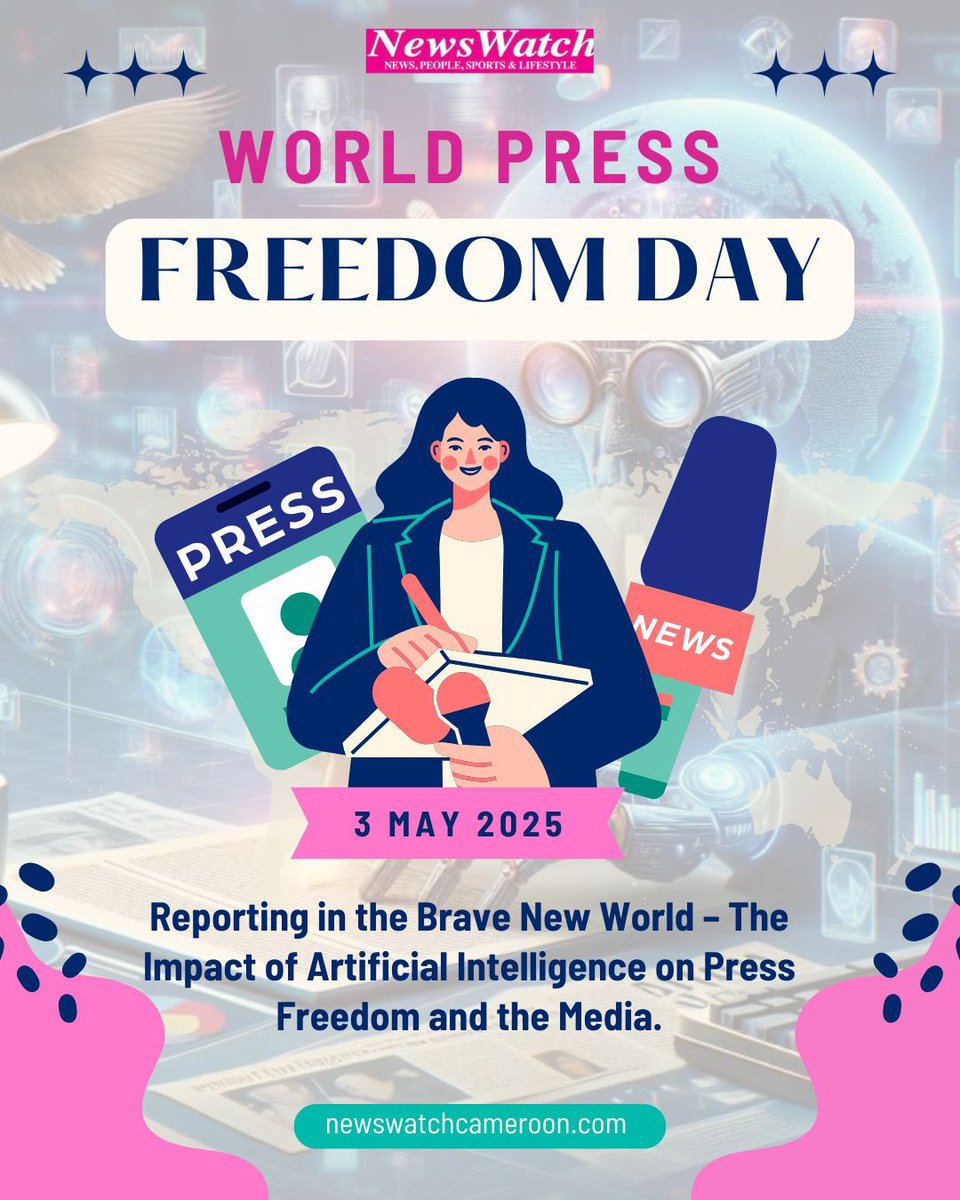 Today, we celebrate World Press Freedom Day with the theme “Reporting in the Brave New World: The Impact of AI on Press Freedom.” As #AI evolves, so do risks like misinformation, especially before the 2025 elections. Let's promote responsible AI use in media! #PressFreedom #News