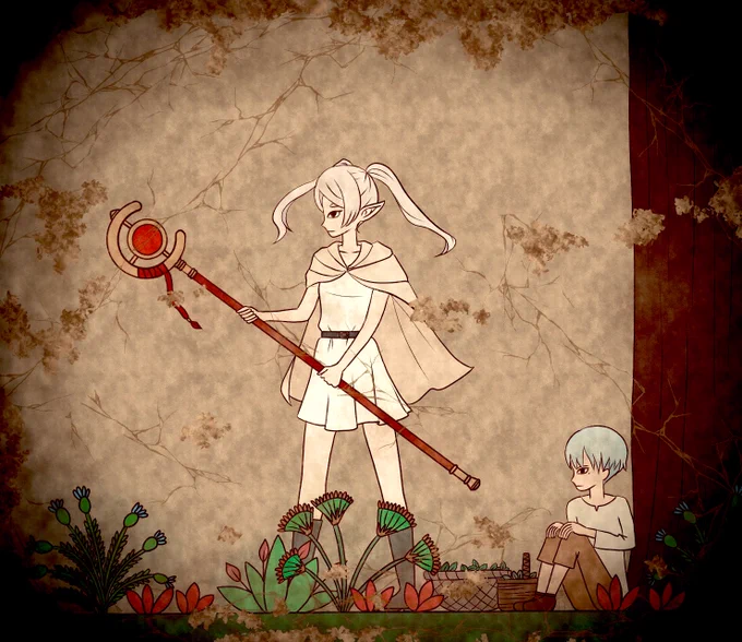 花畑を出す魔法 