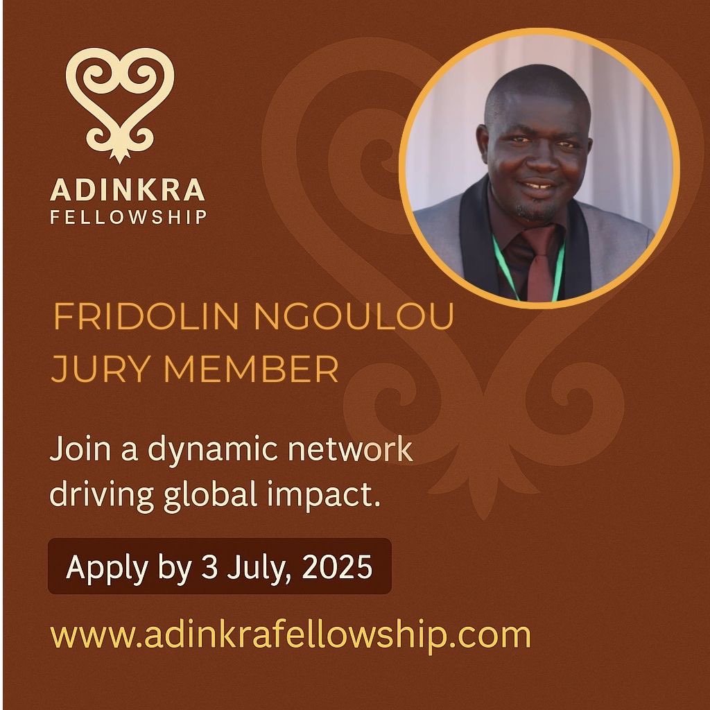 fridolinngoulou's tweet photo. Fier de servir en tant que membre du jury pour le #AdinkraFellowship 2026. 
🌍Les candidatures sont maintenant ouvertes pour les leaders montants d'Afrique et de la diaspora de moins de 40 ans. 
Entrez dans un voyage d'impact, de but et de connexion mondiale. Postulez ici à https://t.co/IIml6BGQOx