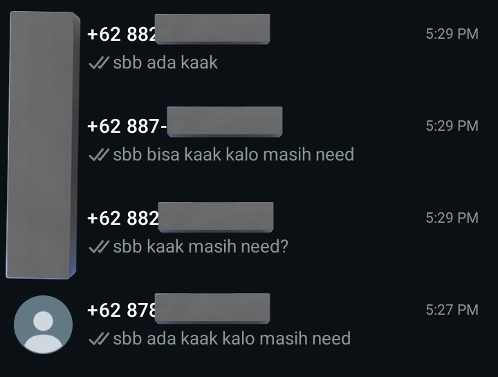adoh gara gara kutinggal tidur sore, biasanya masih ada yg need 1-2 walaupun late resp, ini kok tumben ga ada jadi nyesel kenapa tadi malah tidur😭