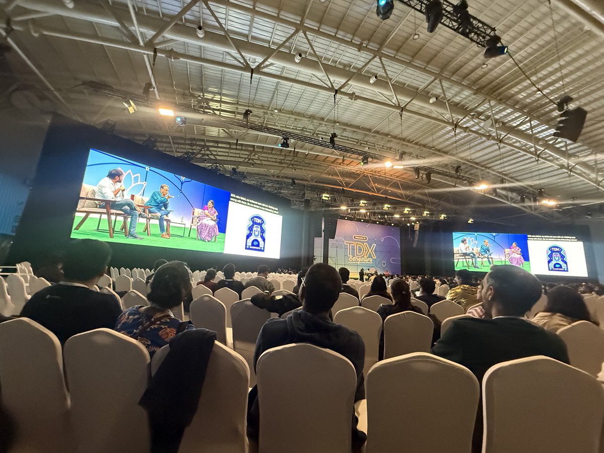Beyond Boundaries: Tales of Resilience and Innovation

An inspiring session at #TDX25 Bengaluru with <a href="/Wangchuk66/">Sonam Wangchuk</a> and <a href="/arundhatibhatt/">Arundhati Bhatt</a>, hosted by @KiranManyala.

Exploring leadership, empathy, and innovation in the AI era.

#Resilience #Leadership #Innovation #TDX25