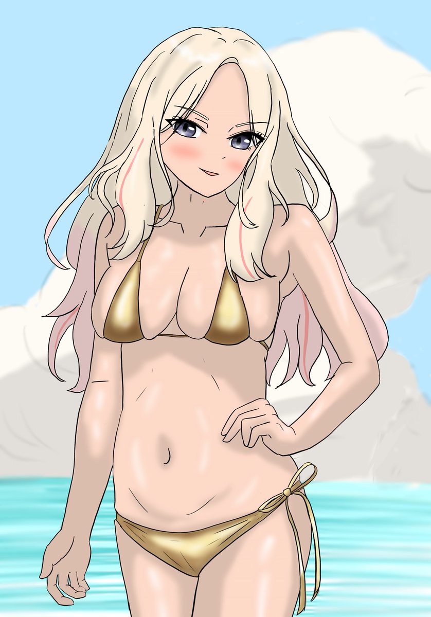 会長
#ゴールデンウィークなので金髪の画像を貼る 
#ゴールデンウィークはフォロワーさんが増えるらしい 
#ゴールデンウィークなのでゴールドビキニ貼っとく 