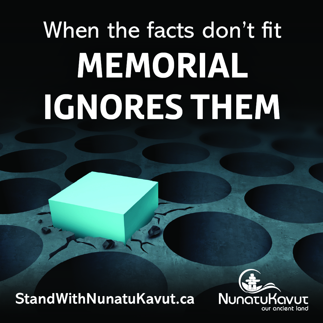 When NunatuKavut Inuit don’t “fit” Memorial’s narrow definition of Indigenous identity, they’re ignored.
That’s not policy. That’s discrimination.
Read more standwithnunatuKavut.ca 
#StandWithNunatuKavut #TruthMatters #MUNPolicy