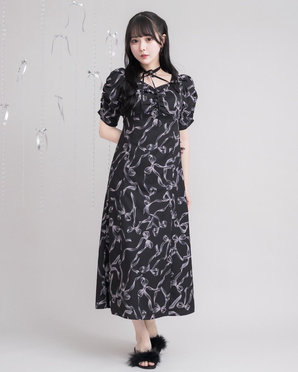 Coming soon 🎀／ pium Summer Collection🐇🤍 ♡リボン柄ロング