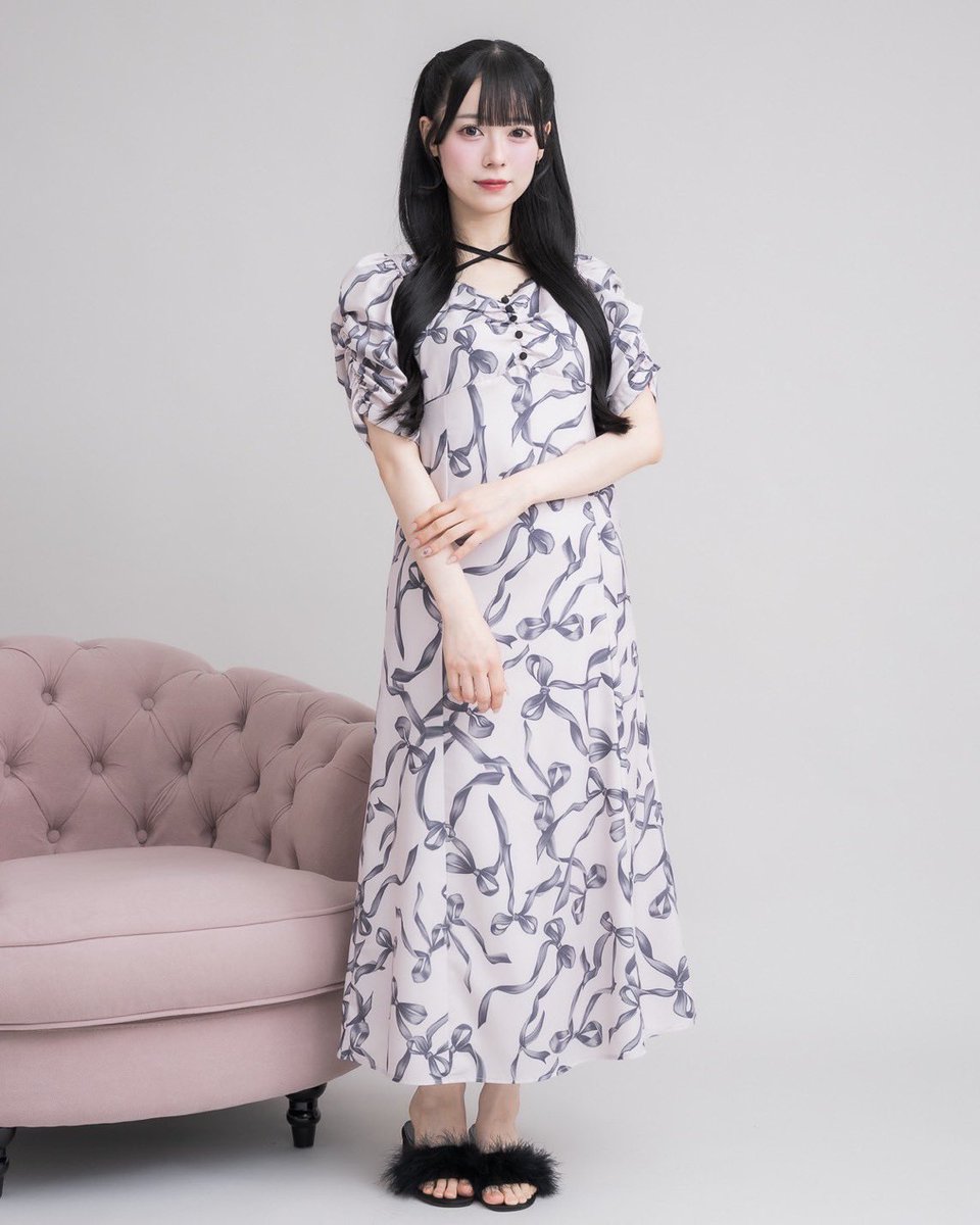 Coming soon 🎀／ pium Summer Collection🐇🤍 ♡リボン柄ロング