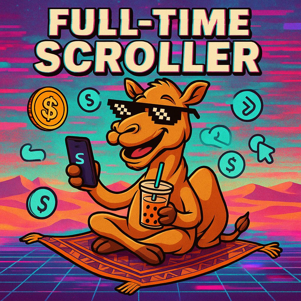 silkcoinz's tweet photo. 🐪💼
my camel just quit his job
said “scrolling full-time now”
he bought a rug
and tried to sell it back to himself
this is not a project
this is SILKROAD
#SILKROAD #Memecoin #Crypto #Airdrop #ShitcoinSeason #DegenLife #CT #Ethereum #Solana https://t.co/VCCFGLgCKC