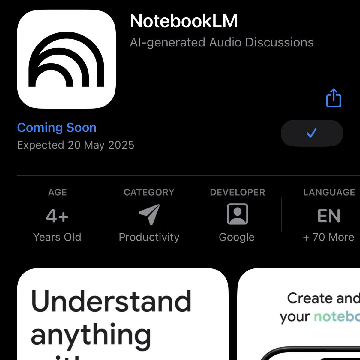 日本語版のポッドキャスト機能で沸いているNotebookLMですが、iOSアプリも5月20日にでます😳(少なくともシンガポールのApple Storeにはそう出ている)
海外で過ごしていると英語の文章の資料/Webサイトに悩まされることもあると思いますが、それについて知りたいなら使わないと損。かなり楽。