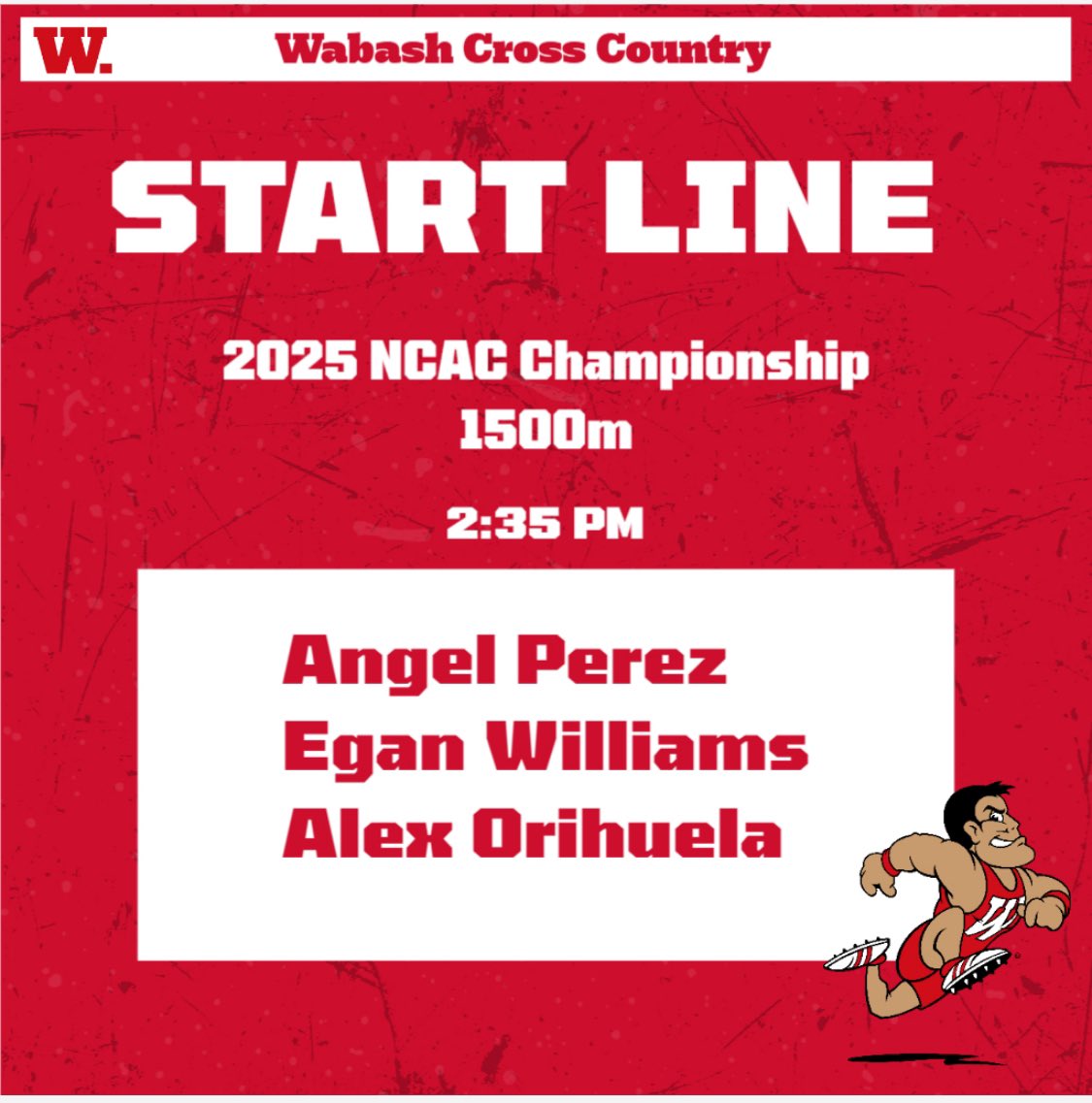 wabashredpack's tweet photo. Day 2 of the 2025 NCAC Championship! The Redpack is ready to toe the line and put in the work! #WAF https://t.co/dyS0YxI6Da
