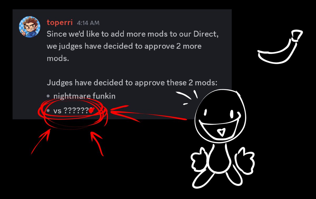 fnfmod7's tweet image. Vs ?????? will be in the FNF GameBanana direct!!!!!!!!

#firstgamebananadirect
