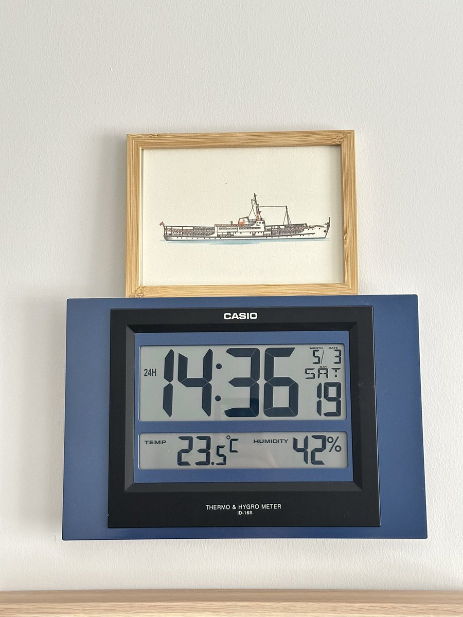 Duvardan devam, M/S Paşabahçe &amp; Casio ID-16S #casio