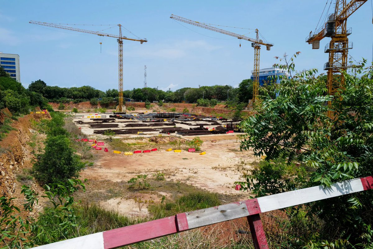 MarioNawfal's tweet photo. 🇬🇭 GHANA SPENT $58M ON A HOLE (AND GOD DIDN’T EVEN ASK FOR IT)

Ghana’s ex-president promised God he’d build a $400 million cathedral if he won the election — and somehow taxpayers ended up footing $58 million of that holy tab.

Five years later, all that’s standing is… nothing.

Just a big soggy hole, some construction cranes frozen in time, and a choir of frogs singing in the rainwater.

Locals now call it the world’s most expensive puddle.

The new government has officially cut funding, launched a corruption probe, and renamed the vibe: Operation Recover All Loot.

Source: New York Times