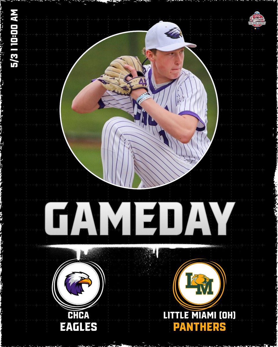 🦅⚾️ GAMEDAY! CHCA faces Little Miami in the Reds Futures High School Showcase at Miami University