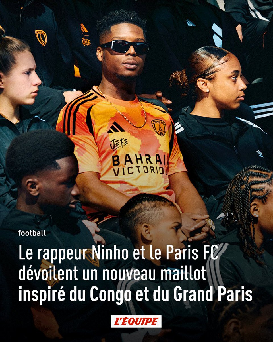 Associé depuis plusieurs mois au Paris FC, promu en L1 vendredi, le rappeur Ninho a grandement influé sur le troisième maillot de la saison prochaine.

l.lequipe.fr/BO0