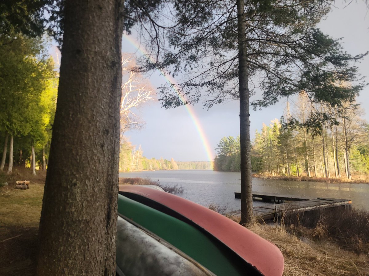 #GoodMorning it's looking like a nice #spring day. #rainbow