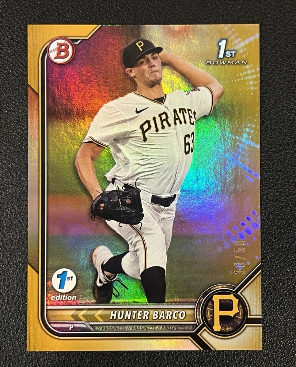 Some Hunter Barco available!

1st Chrome Orange /25- $200, print lines

1st Gold Foil First Editions /50- $75, two available 

Pay today, ships Monday