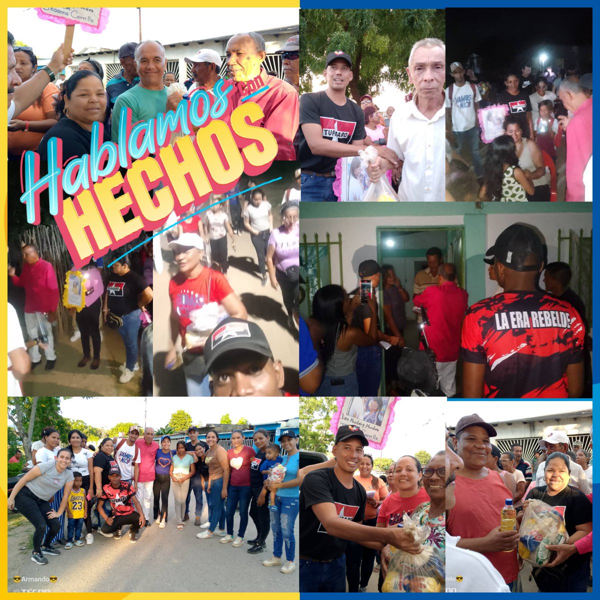 𝕍𝕆𝕋𝔸 𝕋𝕌ℙ𝔸𝕄𝔸ℝ𝕆 🚩🏴
#VotaRebelde
Venezuela es grande y hermosa igual a nuestra gente estamos venciendo y con conciencia revolucionaria y alegría seguimos recorriendo las Calles de nuestro Mpio.<a href="/AebMrt/">AebMRT</a> junto a nuestra militancia 
#TupamaroEsComuna
#EnSucreGanaJhoanna